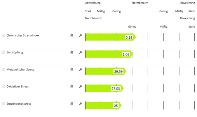 Beispiel: Analyse Stresswerte
